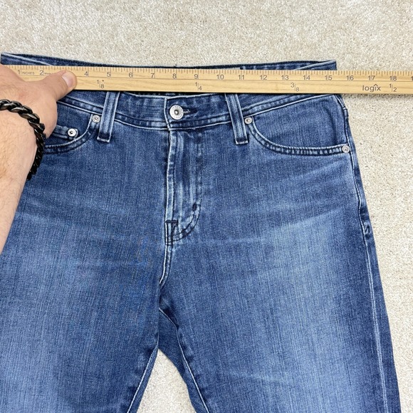 AG Adriano Goldschmied Everett Jeans Mens 30x34 Blue Denim 360 Slim Straight - Picture 9 of 14